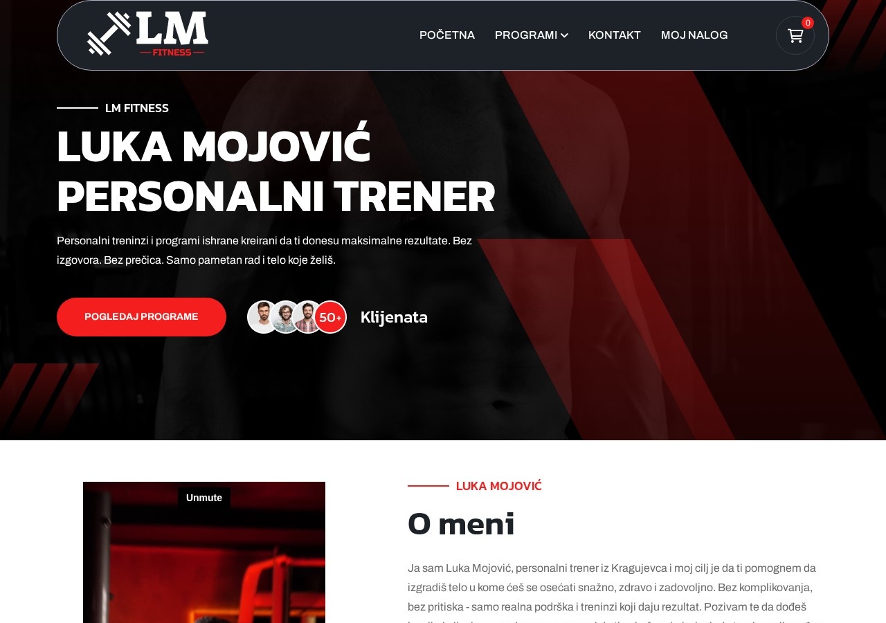 Luka Mojović — personalni brend sajt